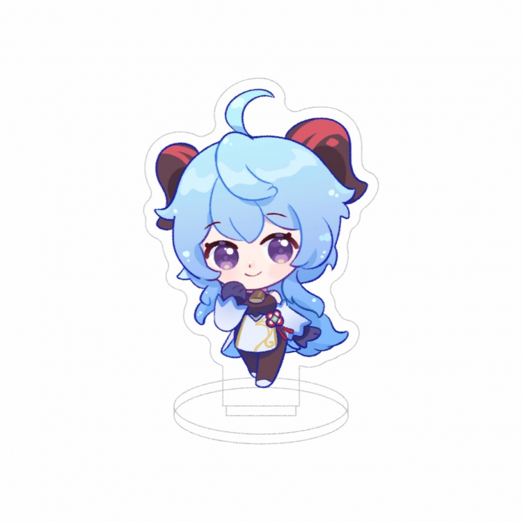 Genshin Impact Double layer Anime characters acrylic Standing Plates Keychain 10cm