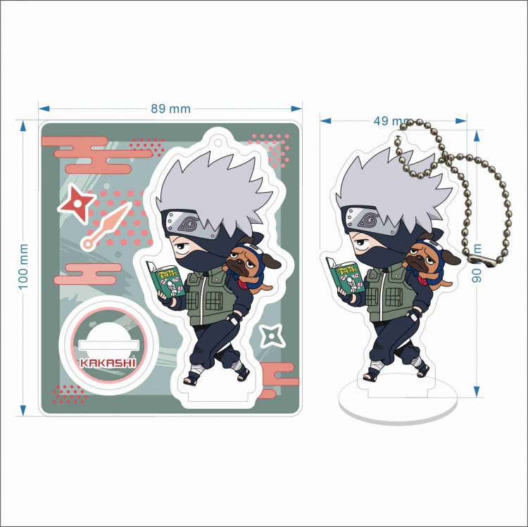 Naruto Anime Anime characters acrylic Standing Plates Keychain 10cm