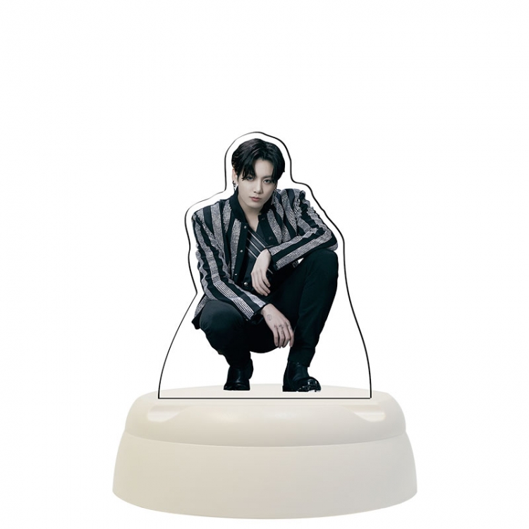 BTS Star Acrylic 3D night light Bluetooth speaker 124x124x193mm