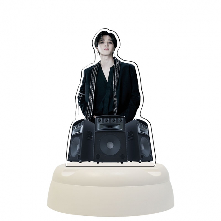 BTS Star Acrylic 3D night light Bluetooth speaker 124x124x193mm
