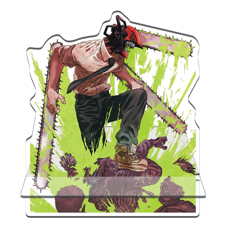 Chainsaw Man Anime Acrylic special-shaped mobile phone bracket ornaments 11x13cm