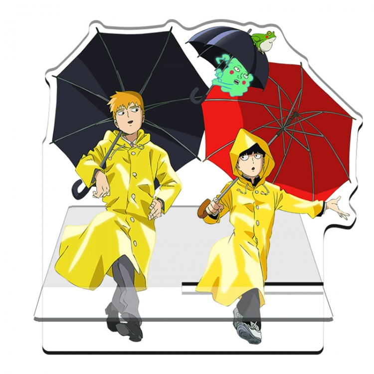  Mob Psycho 100 Anime Acrylic special-shaped Mobile phone holder Standing Plates 11x13cm