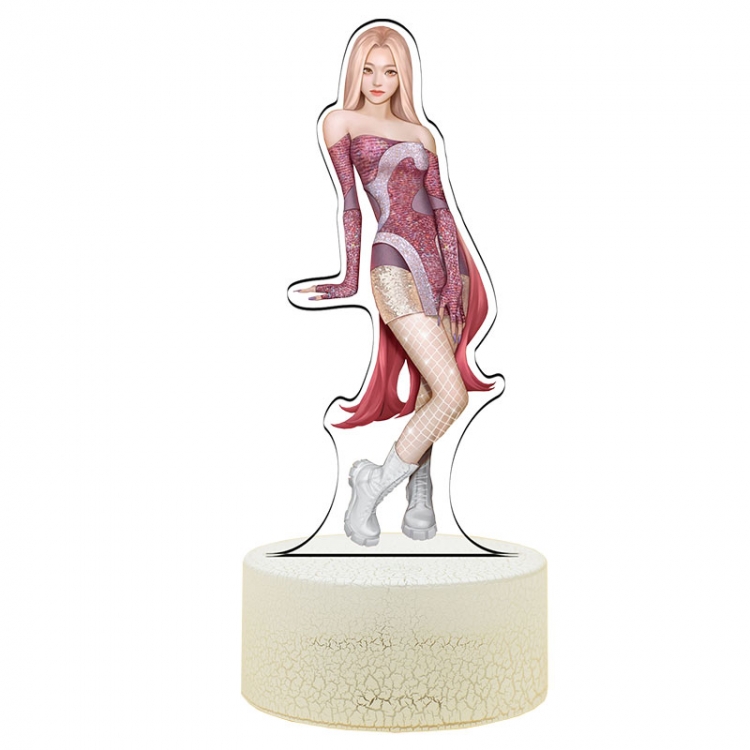 AESPA Acrylic Night Light 16 Color-changing USB Interface Box Set 19X7X4CM white base