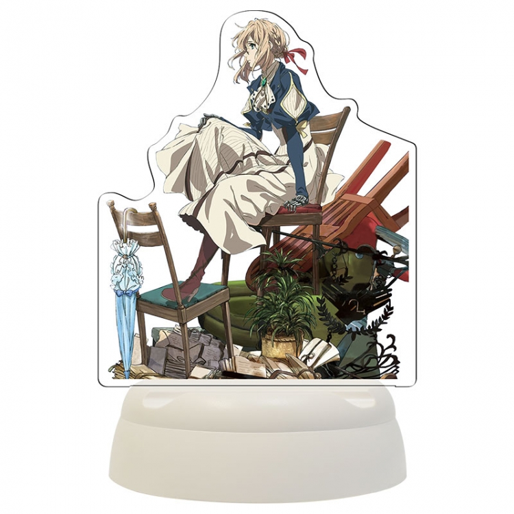 Violet Evergarden Anime Acrylic 3D night light Bluetooth speaker 124x124x193mm