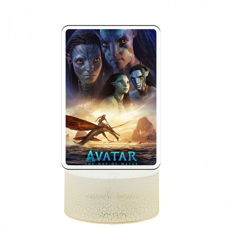 Avatar Acrylic Night Light 16 Color-changing USB Interface Box Set 19X7X4CM white base