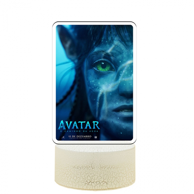 Avatar Acrylic Night Light 16 Color-changing USB Interface Box Set 19X7X4CM white base