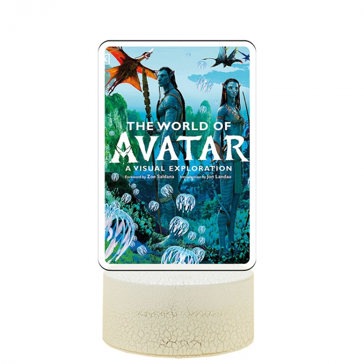 Avatar Acrylic Night Light 16 Color-changing USB Interface Box Set 19X7X4CM white base