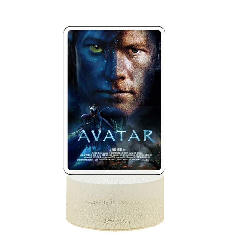 Avatar Acrylic Night Light 16 Color-changing USB Interface Box Set 19X7X4CM white base