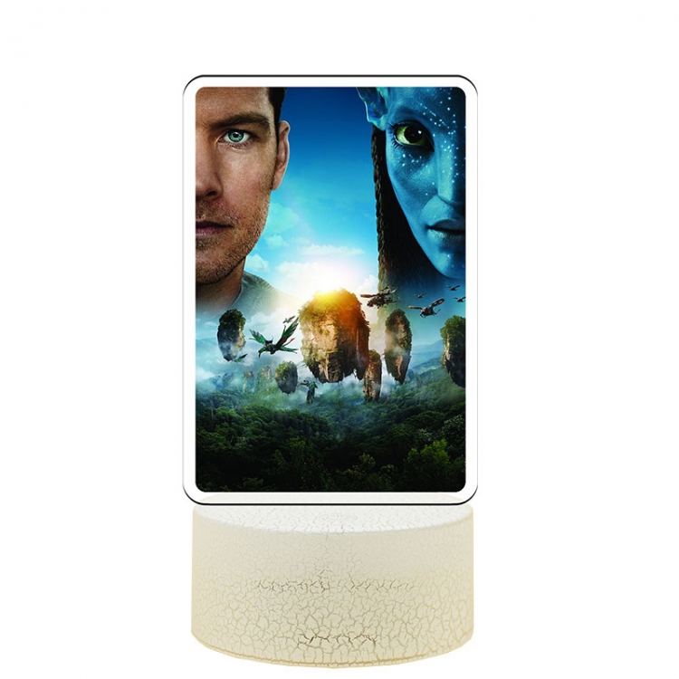 Avatar Acrylic Night Light 16 Color-changing USB Interface Box Set 19X7X4CM white base