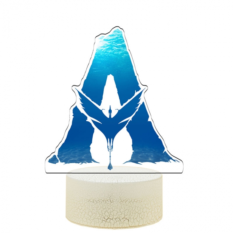 Avatar Acrylic Night Light 16 Color-changing USB Interface Box Set 19X7X4CM white base