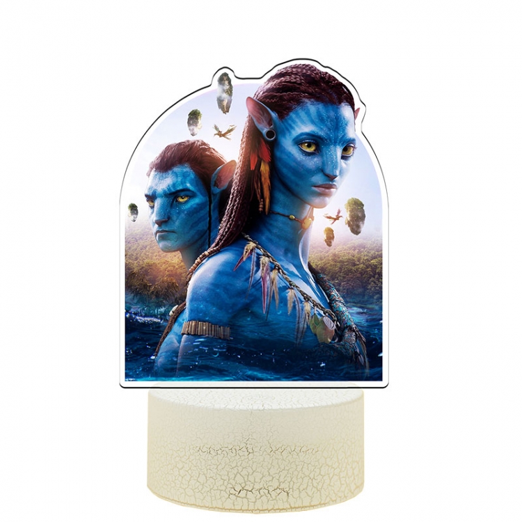 Avatar Acrylic Night Light 16 Color-changing USB Interface Box Set 19X7X4CM white base