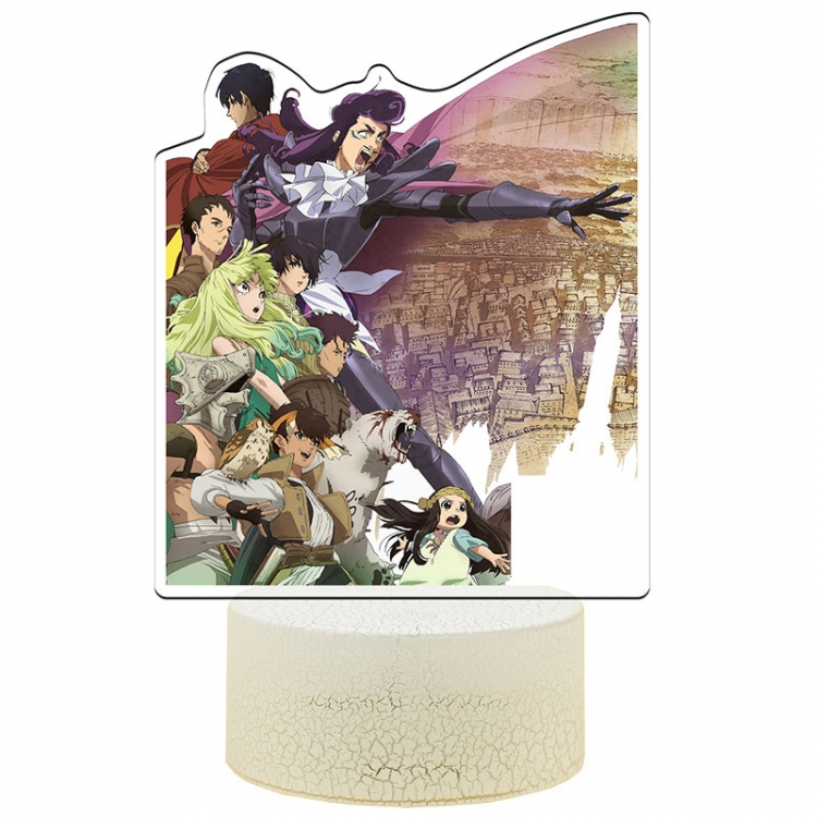 To Your Eternity Acrylic Night Light 16 Color-changing USB Interface Box Set 19X7X4CM white base