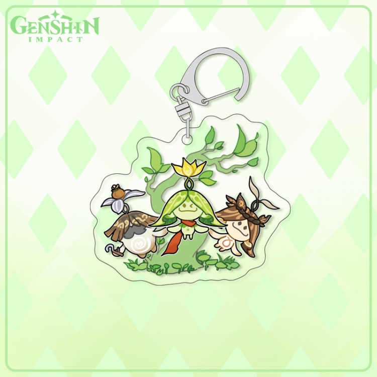 Genshin Impact acrylic pendant bag charm keychain price for 5 pcs