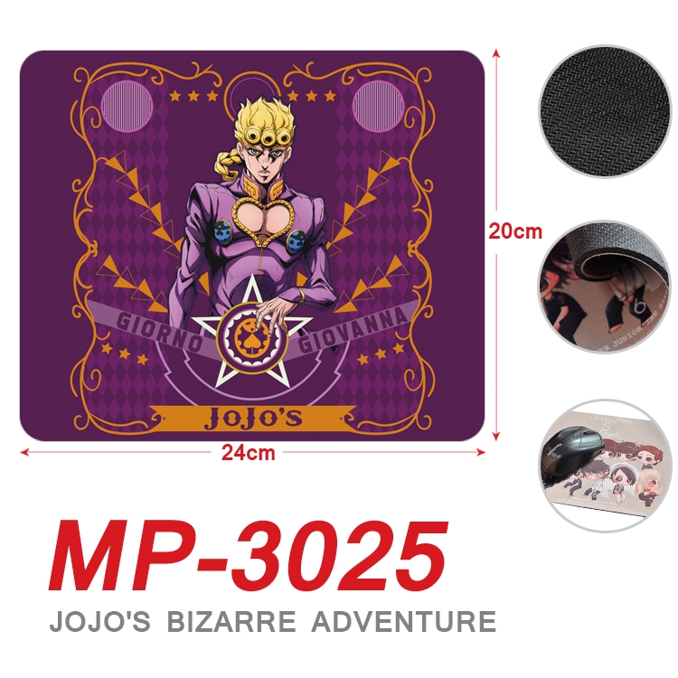 JoJos Bizarre Adventure Anime Full Color Printing Mouse Pad Unlocked 20X24cm price for 5 pcs MP-3025A