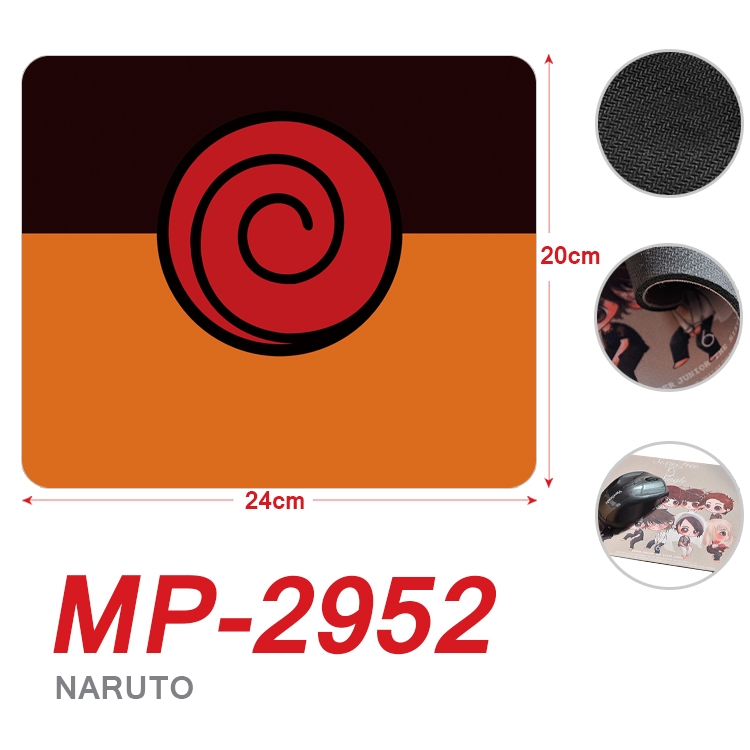 Naruto Anime Full Color Printing Mouse Pad Unlocked 20X24cm price for 5 pcs MP-2952A
