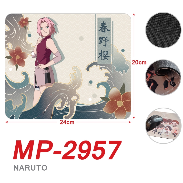 Naruto Anime Full Color Printing Mouse Pad Unlocked 20X24cm price for 5 pcs MP-2957A
