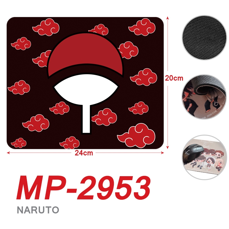 Naruto Anime Full Color Printing Mouse Pad Unlocked 20X24cm price for 5 pcs  MP-2953A