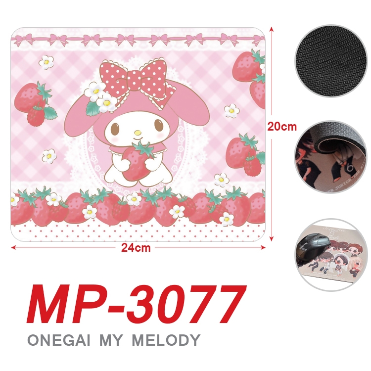 Kuromi Anime Full Color Printing Mouse Pad Unlocked 20X24cm price for 5 pcs MP-3077A