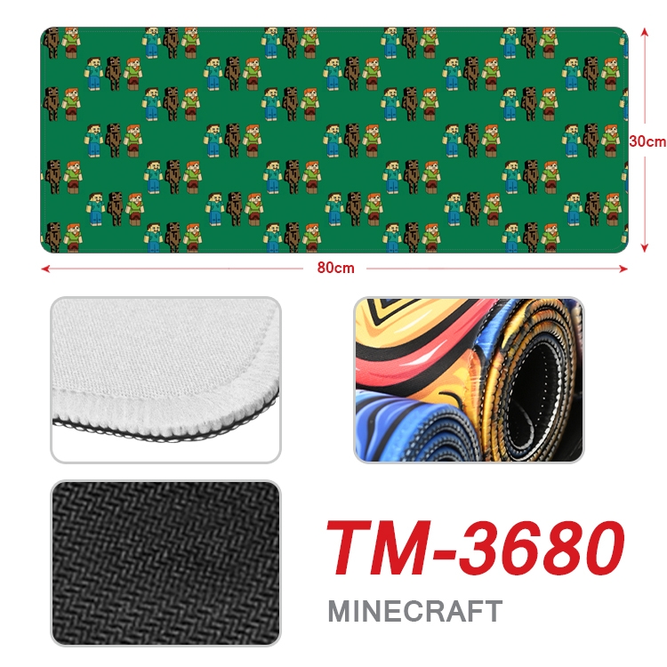 Minecraft Anime peripheral new lock edge mouse pad 30X80cm TM-3680A