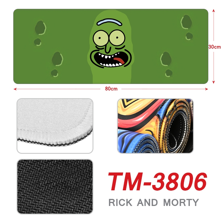 Rick and Morty Anime peripheral new lock edge mouse pad 30X80cm  TM-3806A