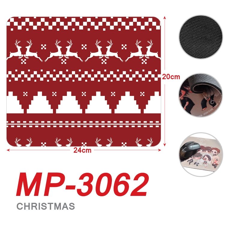 Christmas Anime Full Color Printing Mouse Pad Unlocked 20X24cm price for 5 pcs MP-3062A