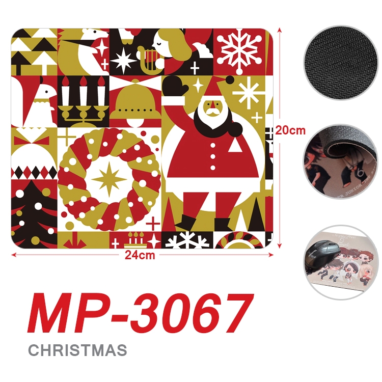 Christmas Anime Full Color Printing Mouse Pad Unlocked 20X24cm price for 5 pcs MP-3067A