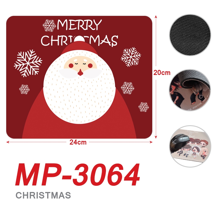 Christmas Anime Full Color Printing Mouse Pad Unlocked 20X24cm price for 5 pcs  MP-3064A