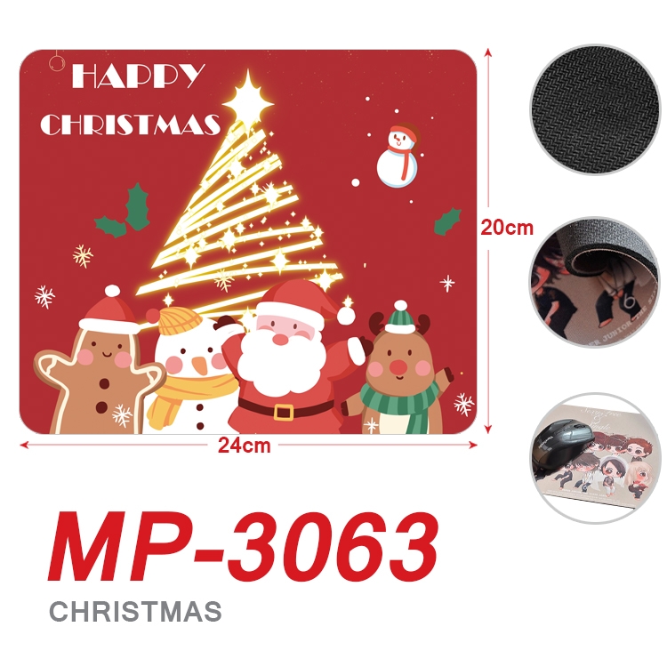 Christmas Anime Full Color Printing Mouse Pad Unlocked 20X24cm price for 5 pcs MP-3063A
