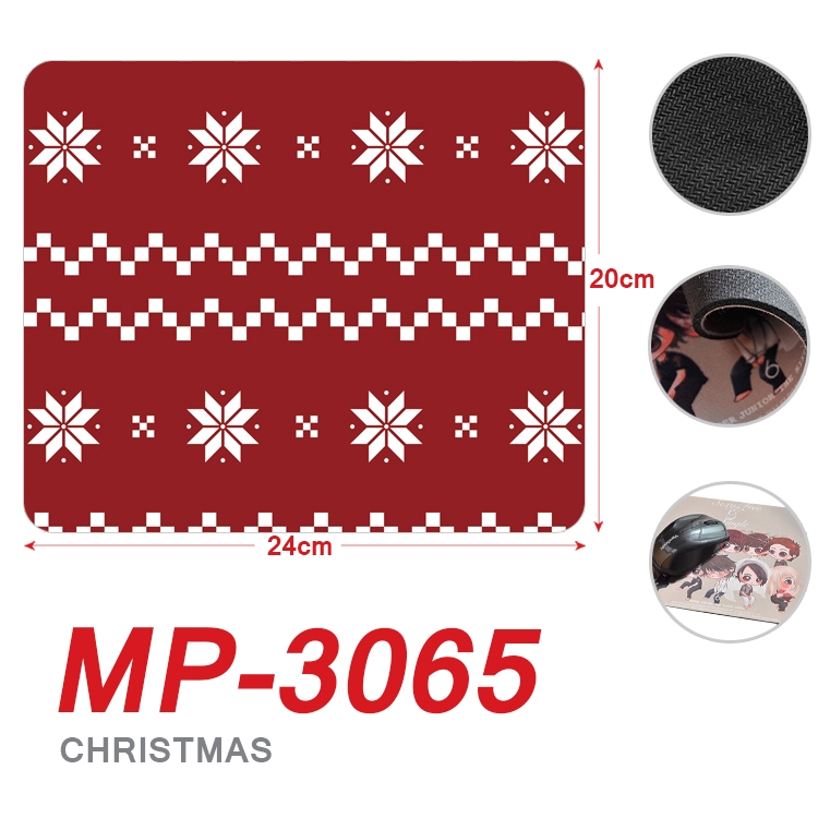 Christmas Anime Full Color Printing Mouse Pad Unlocked 20X24cm price for 5 pcs MP-3065A