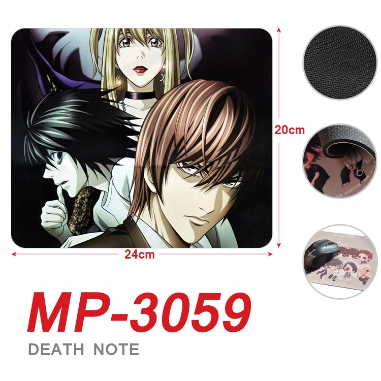 Death note Anime Full Color Printing Mouse Pad Unlocked 20X24cm price for 5 pcs MP-3059A