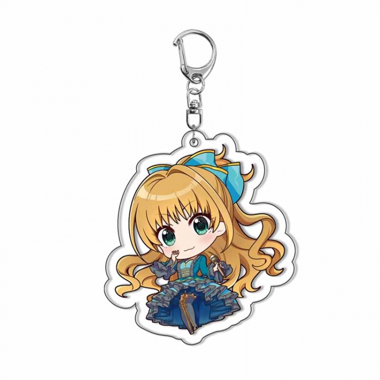 The Idol Master Anime Acrylic Keychain Charm price for 5 pcs  9156