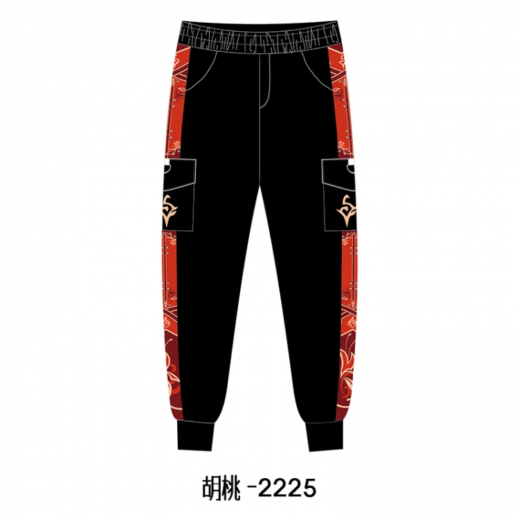 Genshin Impact Anime surrounding thick casual overalls trousers from S to 3XL