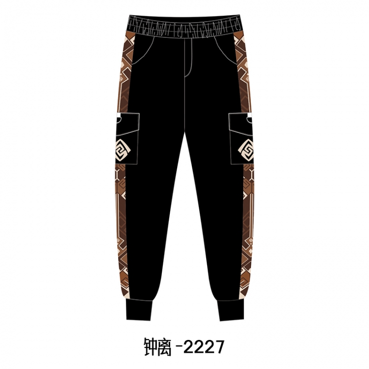 Genshin Impact Anime surrounding thick casual overalls trousers from S to 3XL