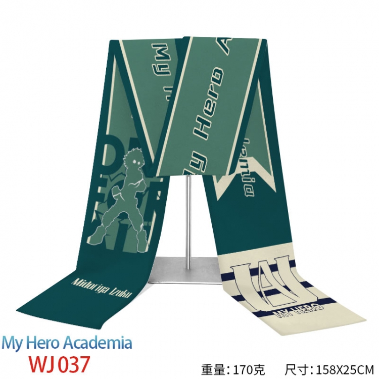 My Hero Academia Anime full-color flannelette scarf 158x25cm WJ-037-2