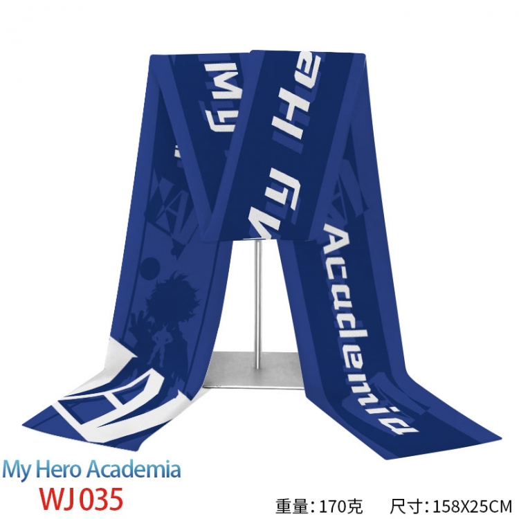 My Hero Academia Anime full-color flannelette scarf 158x25cm WJ-035-2