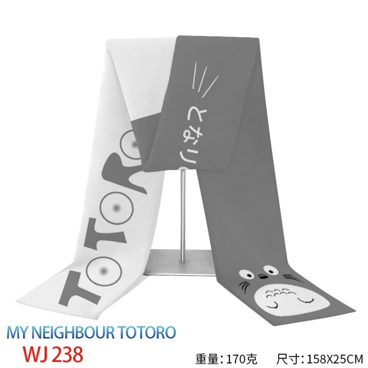 TOTORO Anime full-color flannelette scarf 158x25cm WJ-238