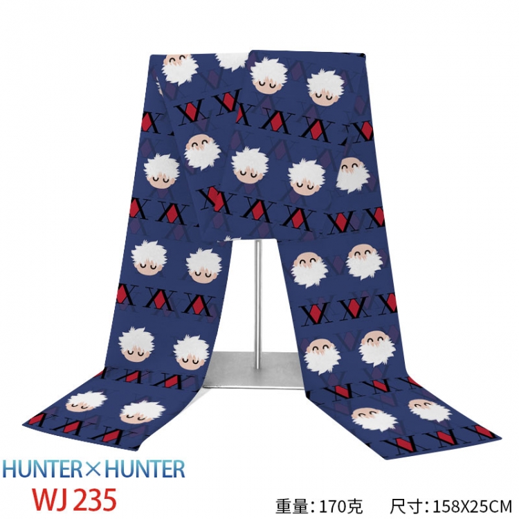 HunterXHunter Anime full-color flannelette scarf 158x25cm  WJ-235-2