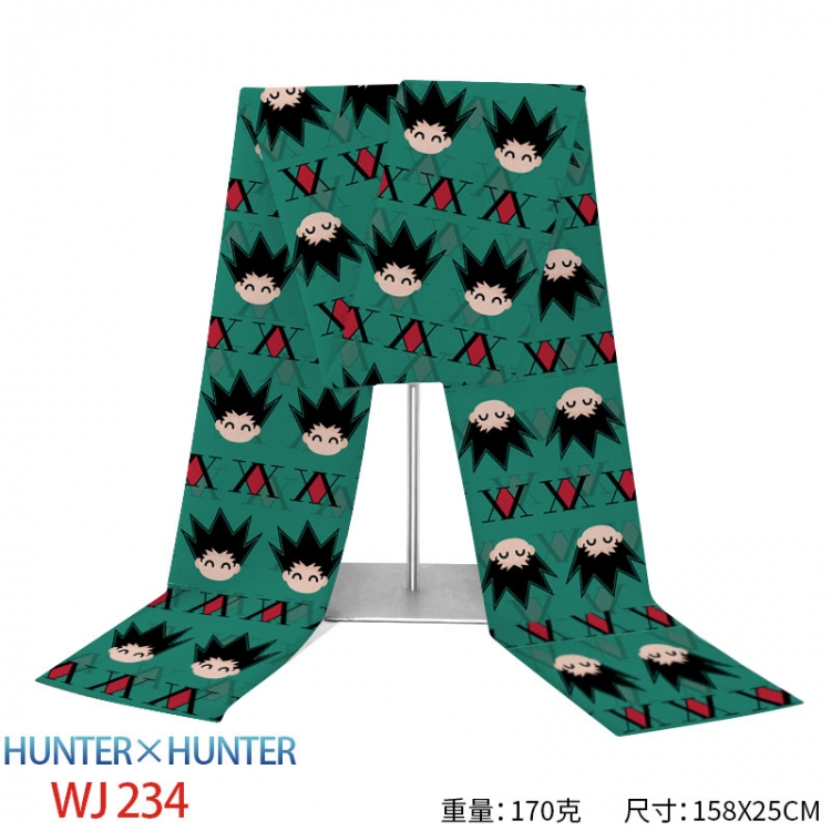 HunterXHunter Anime full-color flannelette scarf 158x25cm WJ-234-2