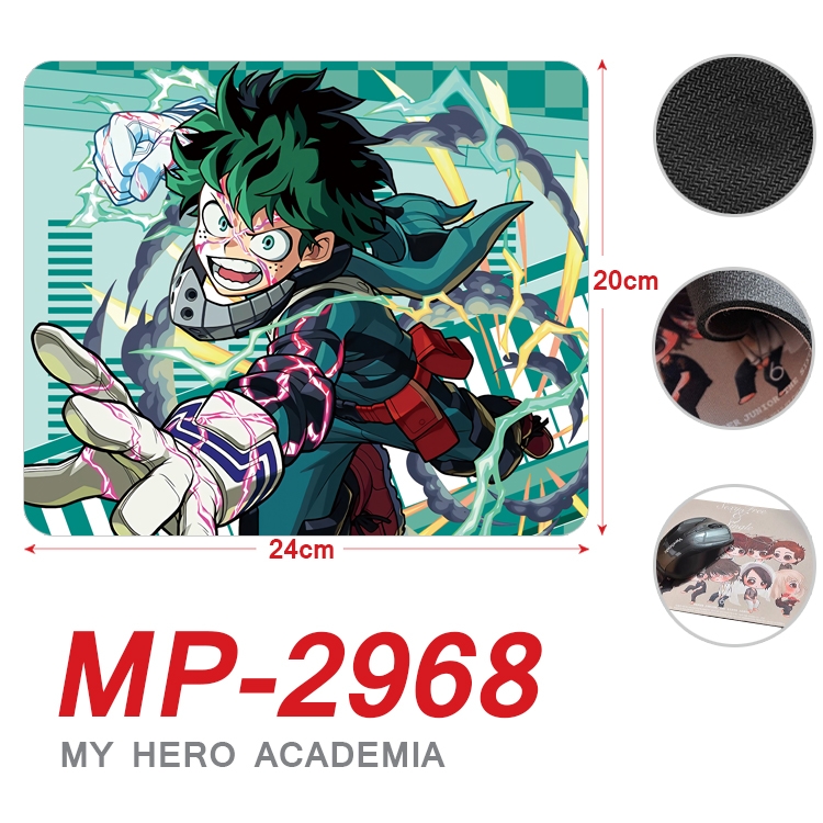 My Hero Academia Anime Full Color Printing Mouse Pad Unlocked 20X24cm price for 5 pcs  MP-2968A