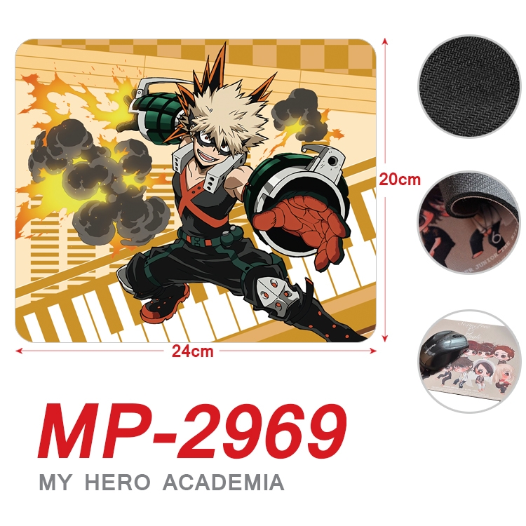 My Hero Academia Anime Full Color Printing Mouse Pad Unlocked 20X24cm price for 5 pcs MP-2969A