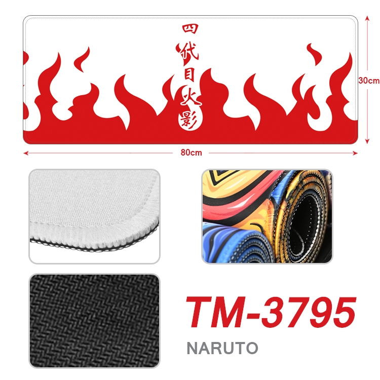 Naruto Anime peripheral new lock edge mouse pad 80X30cm  TM-3795A