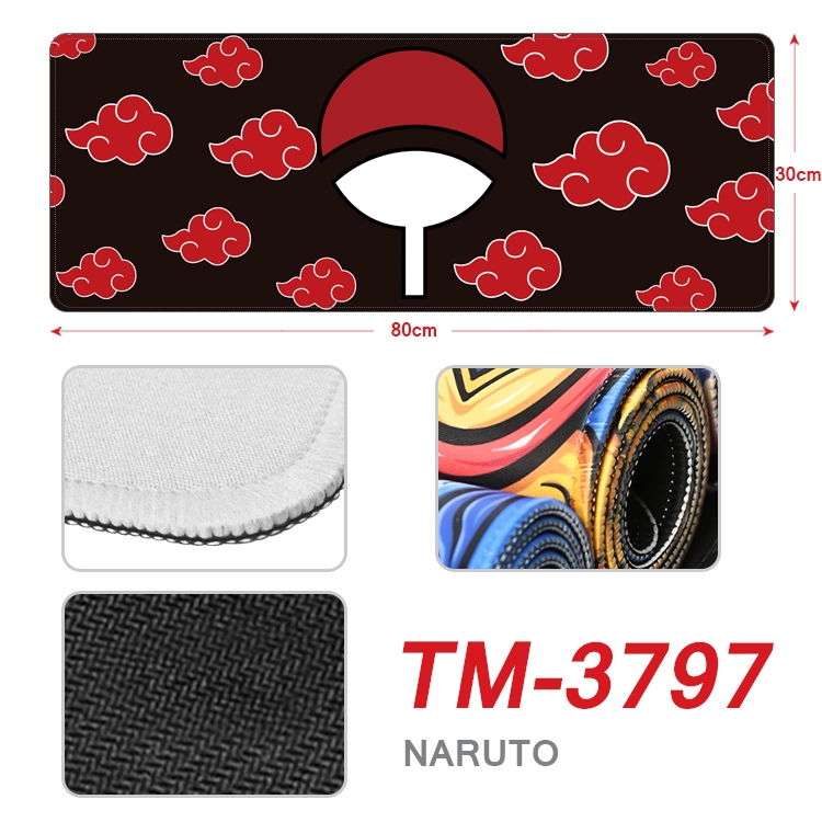 Naruto Anime peripheral new lock edge mouse pad 80X30cm TM-3797A