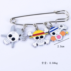 One Piece Anime metal brooch b...