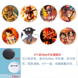 One Piece Anime round Badge cl...