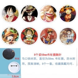 One Piece Anime round Badge cl...