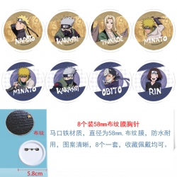 Naruto Anime round Badge cloth...