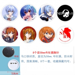 EVA  Anime round Badge cloth B...