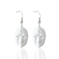 Moon Knight White hook earring...