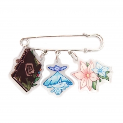 Genshin Impact 3 Pendants Clot...