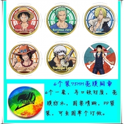 One Piece Anime round Badge Br...